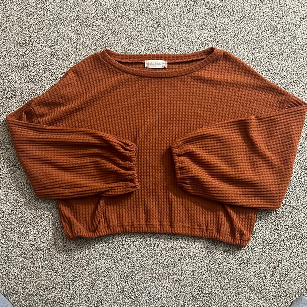 Altar’d state, burnt orange, medium